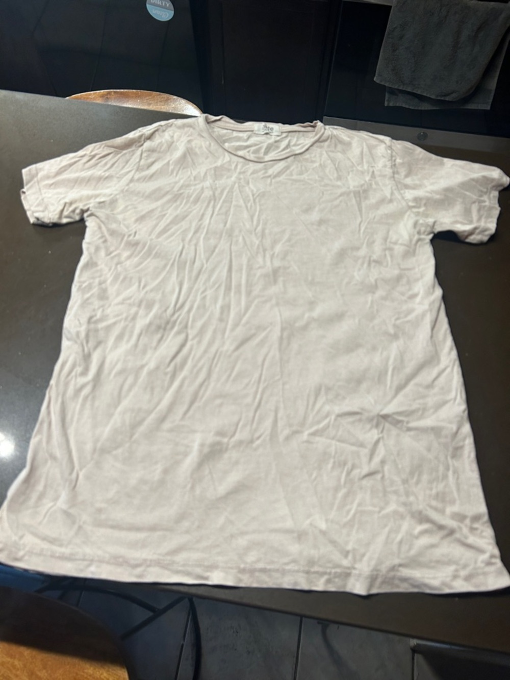 Men's Classic Crew Neck T-Shirt in Light Beige